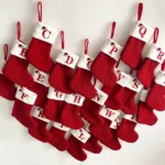 Christmas Alphabet Knitting Socks Christmas Tree Ornaments Christmas Decorations For Home - Image 3