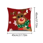 1pcs 2D Christmas Pillow Cover Xmas Party Decoration - Image 40