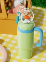 24oz Stainless Steel Whale Fountain Tumbler Whale Water Cups for Kids Teens and Adults - Image 18