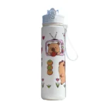 800ml Capybara Insulated Water Bottle with Straw & Handle Portable Sports Drinking Bottle Kawaii Water Cup for Boys Girls Daily - Image 4
