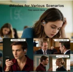 UYUXIO AI Translating Earphone OWS Real Time Translation Earbuds with 144 Languages Ear Buds with LCD Touch Screen Headphone - Image 12