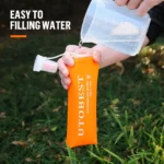 UTOBEST 250ML/500ML 2Pcs Foldable Outdoor Sports TPU Soft Water Bottles, Ultra-Lightweight, Portable, and Suitable for Camping - Image 16