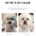 Pet Hair Dryer 2 with Slicker Brush Grooming for Cat and Dog Brush Professional Home Grooming Furry Drying Portable Dog Blower - Image 6