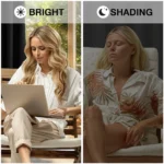 1 Panel Blackout Patio Sliding Door Curtains Grommet Room Divider Thermal Insulated Curtain Drapes for French Door Living Room - Image 4