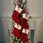 Christmas Alphabet Knitting Socks Christmas Tree Ornaments Christmas Decorations For Home - Image 5