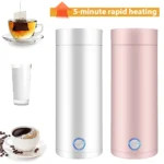 Electric Water Cup For Travel 400ml 304 Stainless Steel Vacuum Insulated Cup Auto Off Electric Kettle Water Boiler Bottle - Image 8