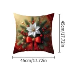 1pcs 2D Christmas Pillow Cover Xmas Party Decoration - Image 15