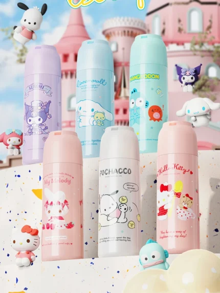 400ml Sanrio Kuromi Cartoon Thermo Bottle Cute Vacuum Flasks Stainless Steel Water Cup Insulation Vacuum Insulation Cup