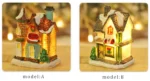 1~6pcs LED Night Light Christmas Ornaments Luminous Castle Snow House Sculpture Xmas Decoration - Image 7