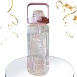 2L Sport Water Bottle With Straw Portable Leak-Large Capacity Water Cup With Motivational Quote Time Marker - Image 22