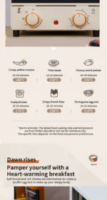 12L Large Capacity Electric Air Fryers Toaster Oven mechanical Household Kitchen 360°Baking Convection Oven Deep Fryer Oil free - Image 10