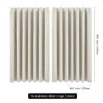 【Lifeideas】Solid Colour Grommet Top Polyester 100% Blackout Curtains Pair Home Decoration Windows Doors - Image 42