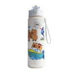 800ml Capybara Insulated Water Bottle with Straw & Handle Portable Sports Drinking Bottle Kawaii Water Cup for Boys Girls Daily - Image 5