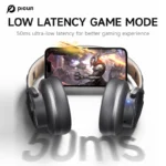 Picun B8 Bluetooth Headphones 120H Playtime Headset Wireless Bluetooth 3EQ Mode Low Latency Hands-Free Calls Over Ear Headphones - Image 5