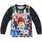 Game Roblox Clothing Middle and Big Kids Homewear Suit Long-sleeved Two-piece Pajamas - Image 3