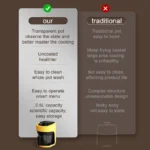 2025 Multifunctional 220V air fryer household transparent visualization fully automatic air fryer small capacity electric fryer - Image 3