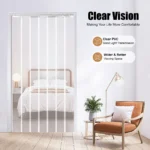 7pcs 2m PVC Strip Curtains Laminate Curtain Door PVC Strip Clear Curtain Strip for Industry Horse Stable Cowshed - Image 8