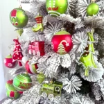 34/12/9pcs Grinch Christmas Ball Decorations Green Monster Xmas Tree Ornaments Green Painted Xmas Ball Set Christmas Home Decor - Image 19