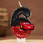 Cartoon digital Candles Disney cars party Birthday Cake Topper Car Racing Kids Birthday Cake Decoration Supplies - Image 6