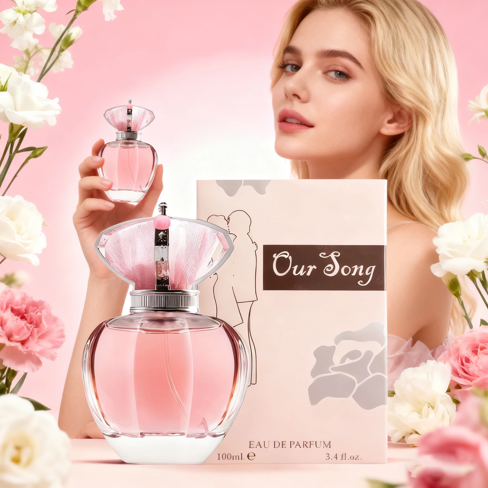 kf-Se21458ca318d446db6427ca7304112655 100Ml Women's Perfume Long Lasting Natural Fresh Floral Fragrance High Quality Brand Body Mist Suitable - Image 1