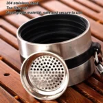 Glass Tea Infuser Bottle Leak-Proof Travel Mug Double Wall Tea Cup Portable Infuser Water Bottle, Water Separation Tea Bottle - Image 9