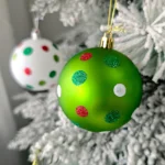 34/12/9pcs Grinch Christmas Ball Decorations Green Monster Xmas Tree Ornaments Green Painted Xmas Ball Set Christmas Home Decor - Image 35