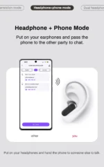 【HTC NE20】Bluetooth V6.0 Earphones AI Translator Earbuds OWS LCD Touch Screen Sport Wireless Headphones HD Stereo Sound Longlife - Image 15