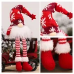 Christmas Gnome Ornaments LED Light Plush Knitting Crafts Tree Pendant Christmas Decorations for Home Kids Gift - Image 5