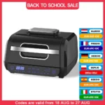 TopStrong 8 in 1 6L Capacity Touch Control Electric Hot Air Fryer Grill