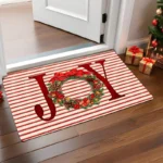 Christmas Door Mat Red Santa Claus Outdoor and indoor Gingerbread Man Carpet - Image 9