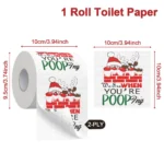 Christmas Toilet Roll Paper Happy  New Year Christmas Supplies Xmas Tissue Roll - Image 10