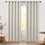 【Lifeideas】Solid Colour Grommet Top Polyester 100% Blackout Curtains Pair Home Decoration Windows Doors - Image 39