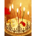 6/12/48pcs/1case Birthday Candles Spiral Cake Candles Long Thin Cake Candles For Wedding Party And Cake Decoration - Image 2