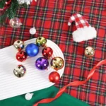 24Pcs 3/4/6CM Christmas Balls Big Ball Christmas Tree Pendant Ornaments for Party Decor - Image 11