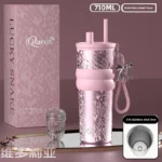 New Style High-Aesthetic "Goddess" Insulated Cup - Large-Capacity Car-Mounted Ceramic Coffee Travel Cup & Premium Portable Water - Image 5