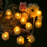 Flameless Flickering LED Tea Lights with Timer 6 Hours On & 18 Hours Off in 24Hours Cycle Automatically LED Votive Candles Light - Image 15