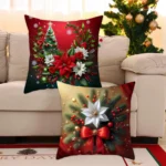 1pcs 2D Christmas Pillow Cover Xmas Party Decoration - Image 12