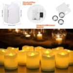 Flameless LED Votive Candles Set 100+Hour Lasting Electric Candles Battery Operated Tealight - Image 7