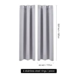 【Lifeideas】Solid Colour Grommet Top Polyester 100% Blackout Curtains Pair Home Decoration Windows Doors - Image 7