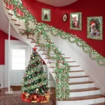 Christmas Tree Decorations Christmas Tinsel Garland Metallic Shiny Garland for Christmas Home and Living Room Decoration - Image 2