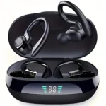 True Wireless Earbuds, Tws Headphones with Microphone, Sports Ear Clip Headphones, Stereo In-Ear Headphones with Led Display