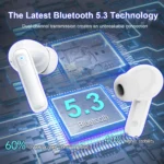Wireless Earbuds, Bluetooth 5.3 Headphones in Ear with 4 ENC Mics, 40H Playtime LED Display Wireless Earphones. - Image 5