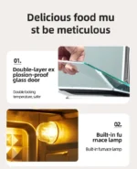 13L Air Fryers 26L Large Capacity Electric Fryer Oven Oilless Cooker Visible Window Household Kitchen Deep Fryer without Oil - Image 17