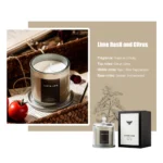 Golden Bell Cover Glass Cup Scented Candle Creative Home Relax Aromatherapy Candle Smoke Free Fragrance Decoration - Image 11