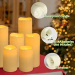4-144 units/set of waterproof indoor flameless LED candle lights, Christmas, home decoration, wedding holiday decoration - Image 4