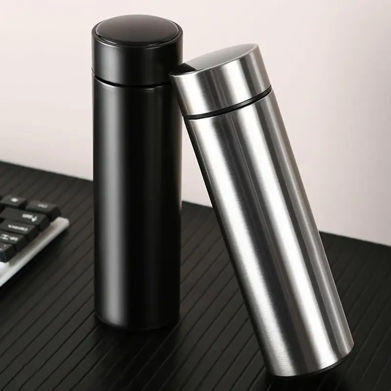 kf-Sead353e05c6f41d48bad95f9de3bbf14x 500ml Stainless Steel Thermos Vacuum Flask Smart Water Bottle Temperature Display Insulated Cup Travel Car Soup Coffee Mug - Image 1