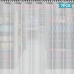 7pcs 2m PVC Strip Curtains Laminate Curtain Door PVC Strip Clear Curtain Strip for Industry Horse Stable Cowshed - Image 3