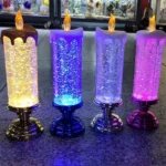 Led Christmas Candle Light Glitter Flameless Candles Electric Crystal Simulation Lights Battery Operated Home Bedroom Decoration - Image 7