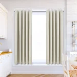 【Lifeideas】Solid Colour Grommet Top Polyester 100% Blackout Curtains Pair Home Decoration Windows Doors - Image 35