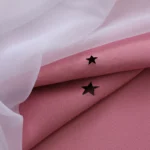 2-Panel Pink Starry Night Blackout Curtains 2 Layer Hollow-Out Star Design Light Blocking Drapes For Bedroom Elegance Curtains - Image 12
